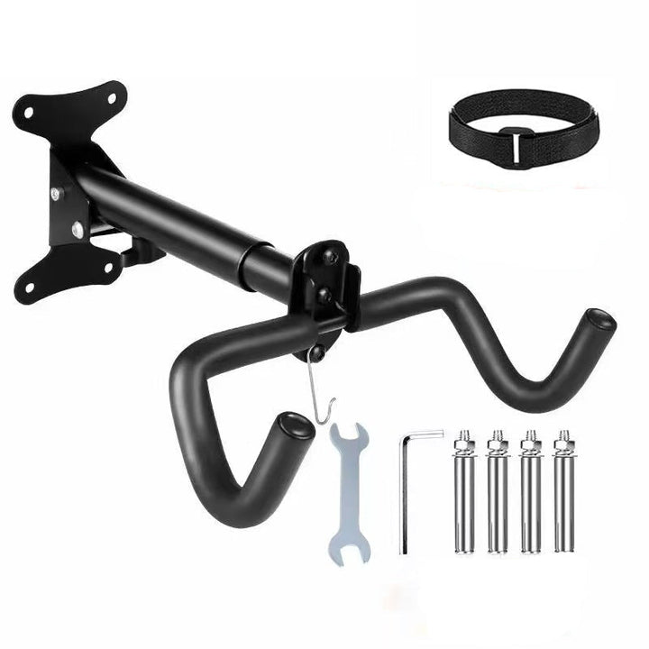 Heavy-Duty Wall-Mounted Bicycle Storage Hook with Padded Dual Arms and Fixed Foldable Mount Kalsten