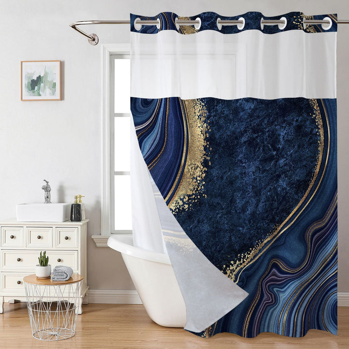 Elegant Marble Design Shower Curtain Kalsten