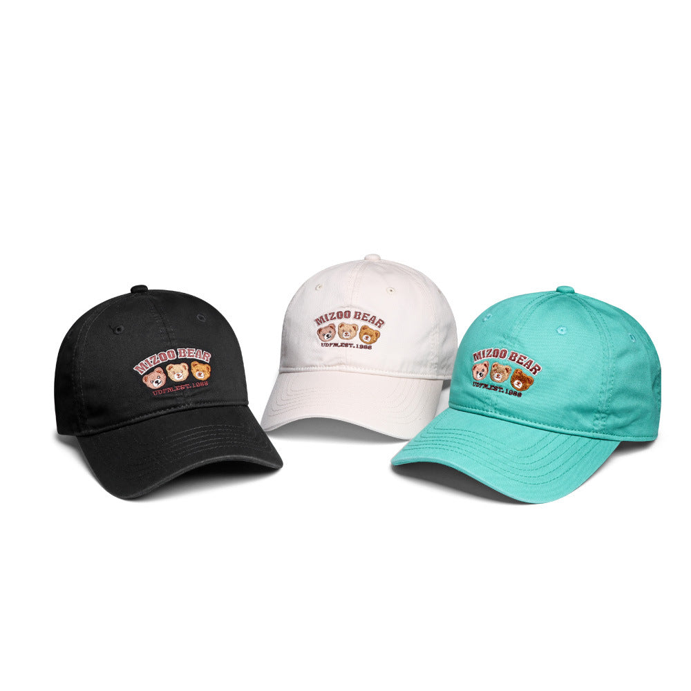 Women's playful cotton cap with embroidered animal design Brehn