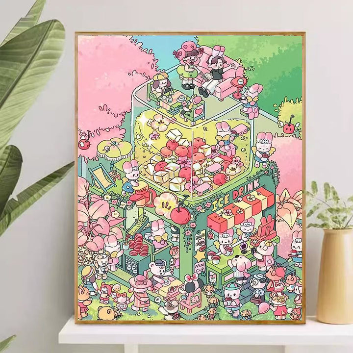 Playful Cartoon-Themed Art Canvas Kalsten
