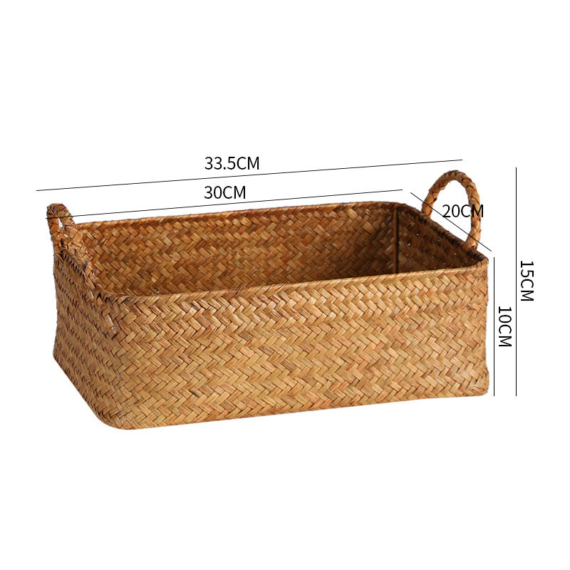 Handcrafted Natural Woven Storage Tray Kalsten