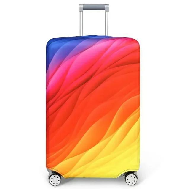 Unisex stretchable suitcase cover with cute alpaca design, elastic protective cover for hard-shell and fabric suitcases Kalsten