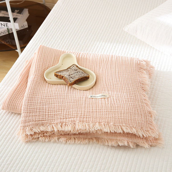 Women's cozy waffle textured blanket Kalsten