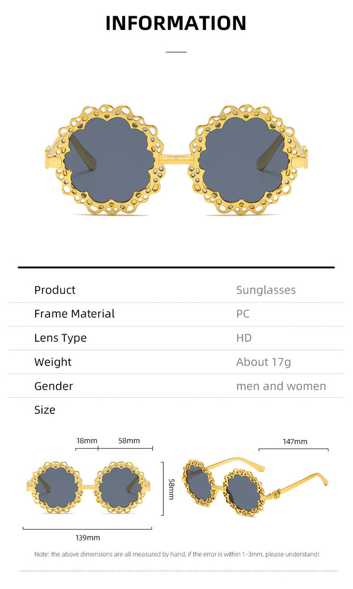Women's stylish sunglasses with flower-shaped frame Kalsten