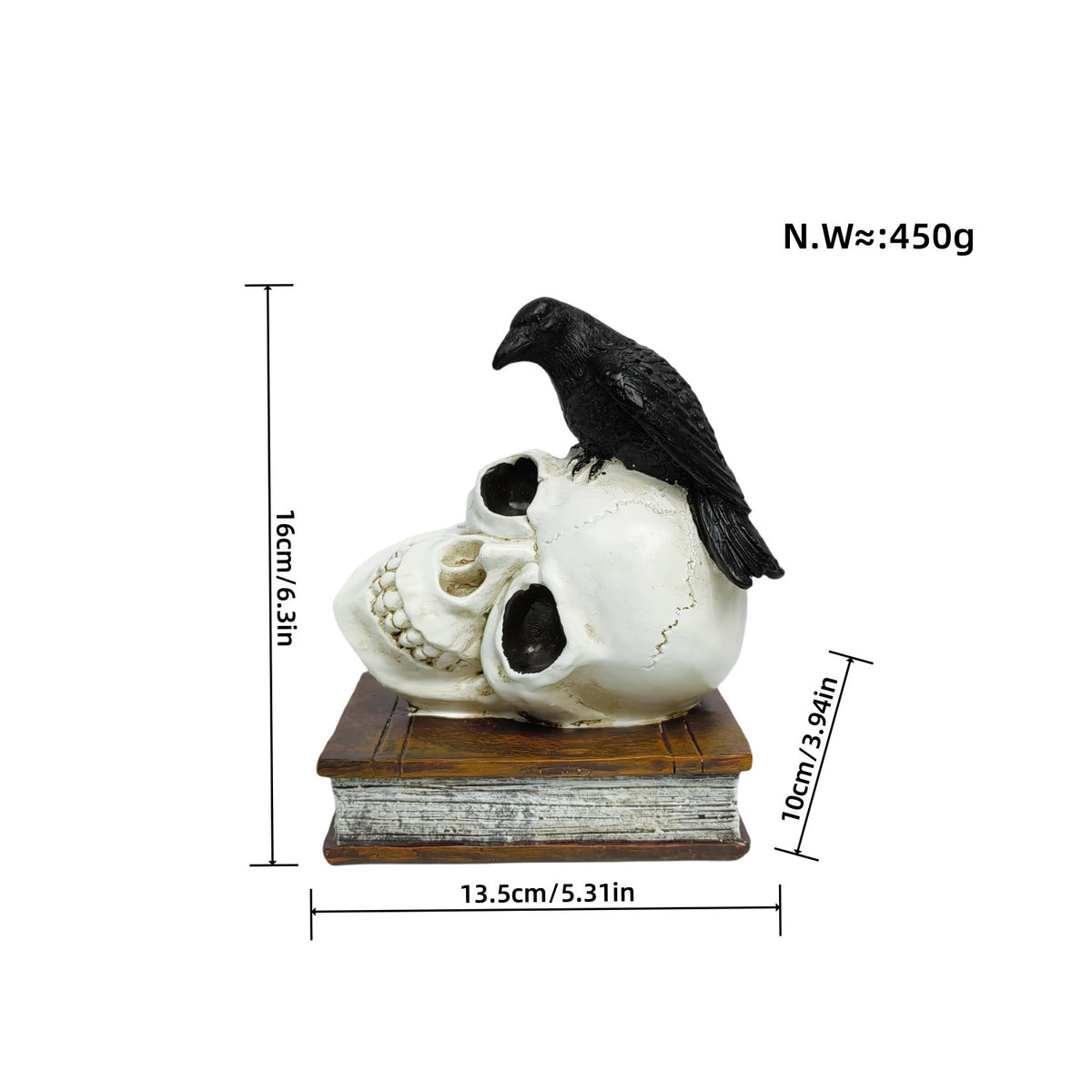Stylish skeleton figure with top hat and black rose Acalora
