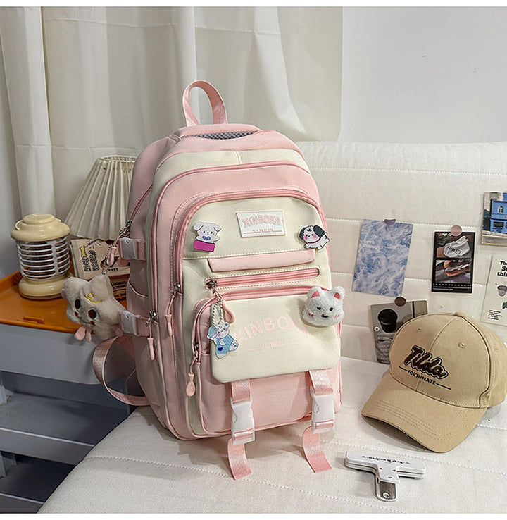 Multi-Compartment Casual School Backpack