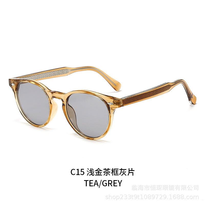 Women round sunglasses in stylish retro design Kalsten