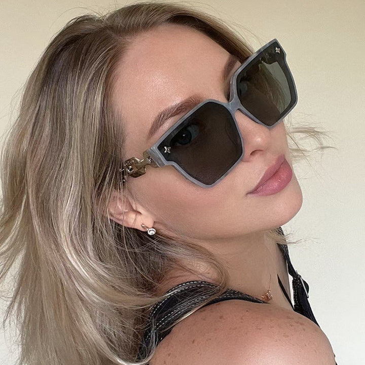 Ladies fashionable square sunglasses with luxurious accents Kalsten
