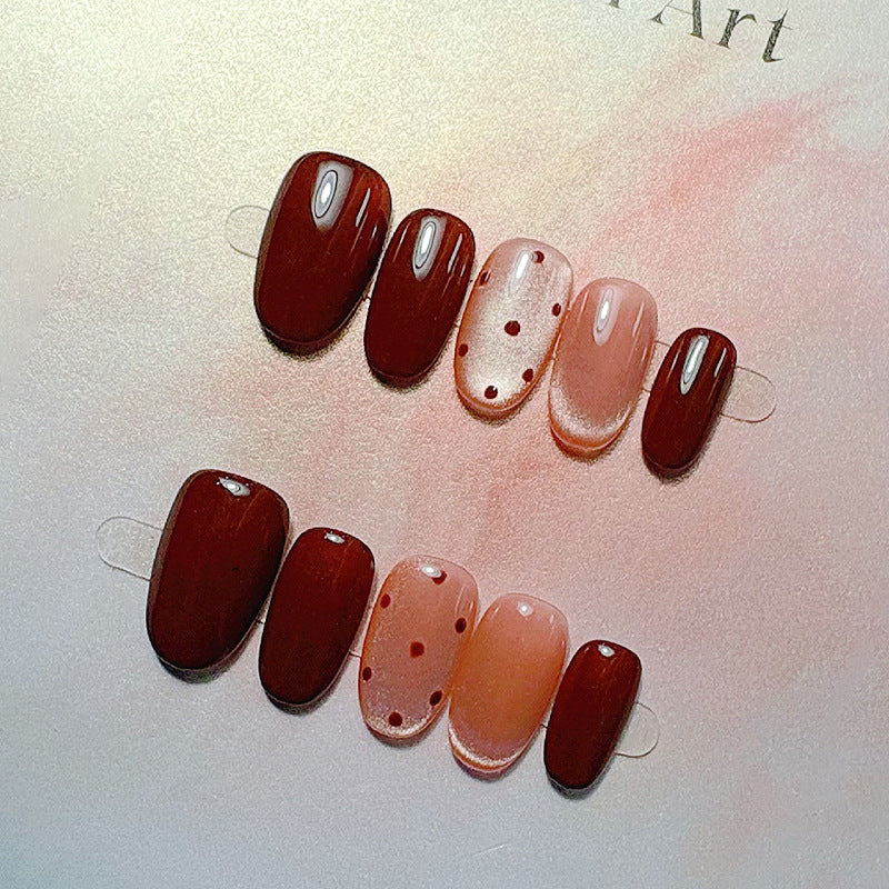 Elegant French Tip Press On Nails Kalsten