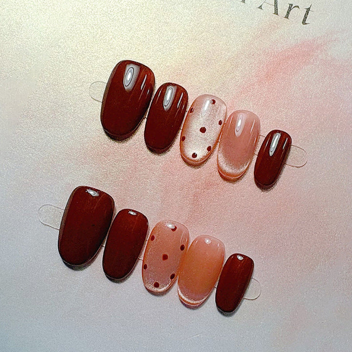 Elegant French Tip Press On Nails Kalsten