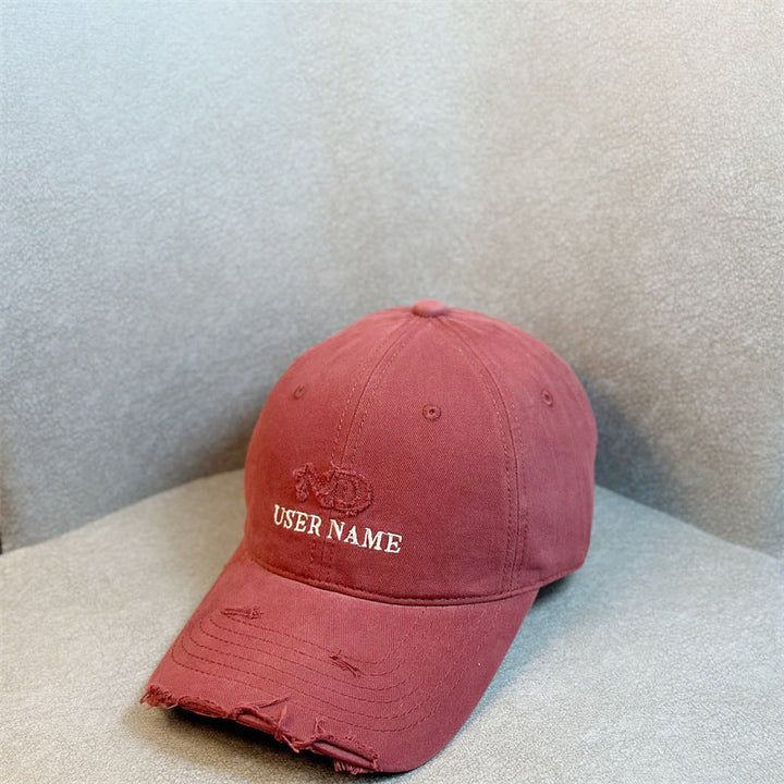 Women's Distressed Casual Adjustable Baseball Cap Kalsten