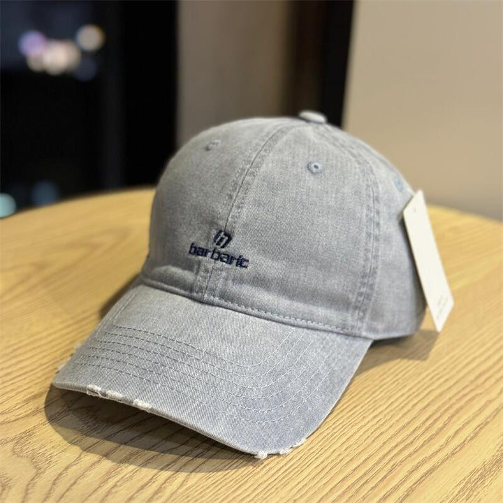 Men's Distressed Cotton Twill Baseball Cap Kalsten