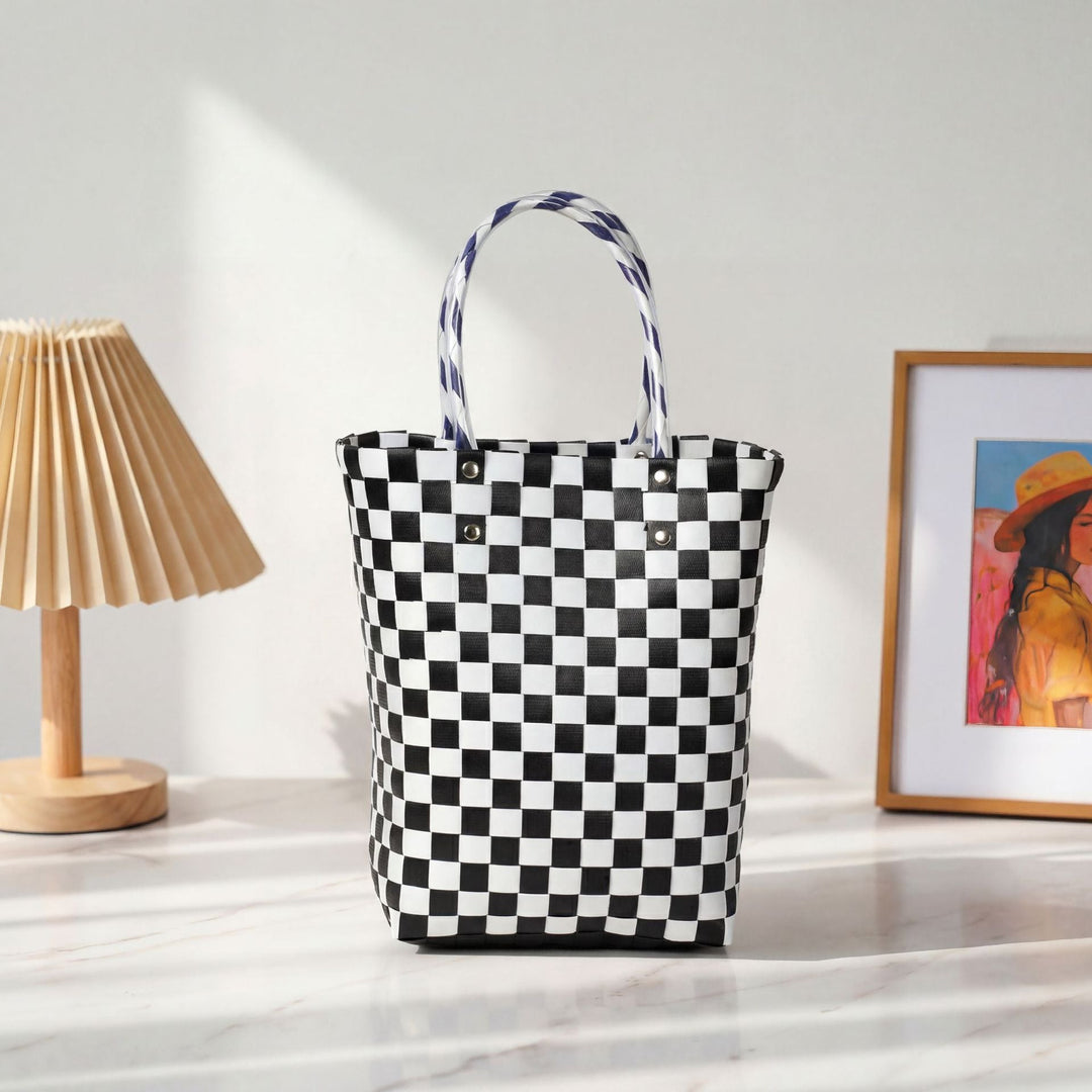 Classic Square Pattern Shopping Bag Kalsten