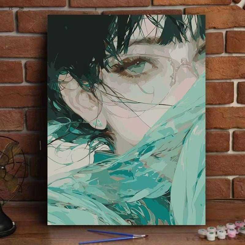 Abstract Art Portrait Canvas Print Kalsten