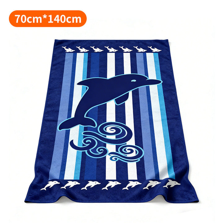 Beach towel with tropical flamingo design Kalsten