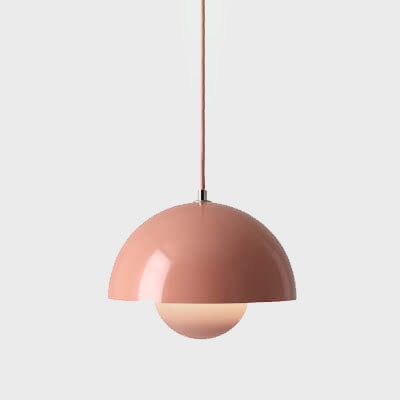 Skanto | Nordic Macaron 1-Light Half-Circle Dome Pendant Lamp