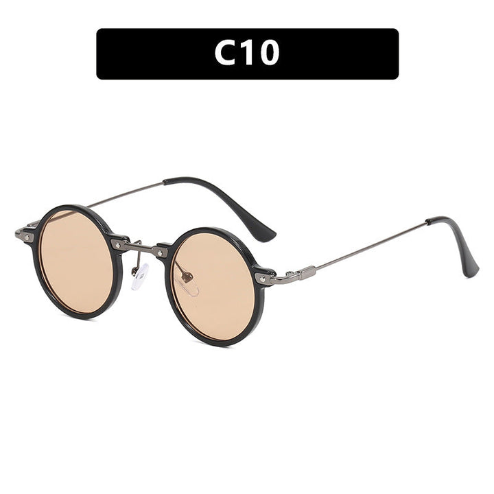 Women's fashionable round sunglasses with stylish metal frame and polarized lenses Kalsten