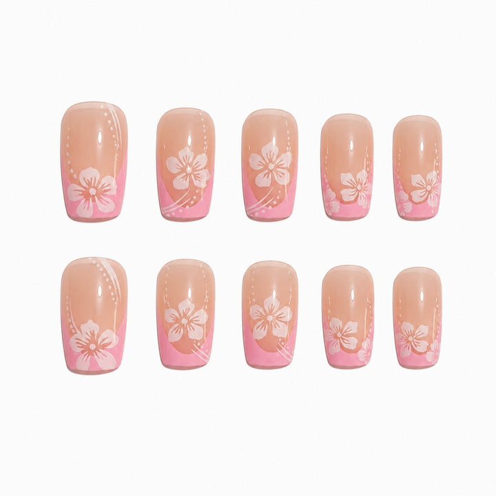 Artificial nails with delicate floral designs Kalsten