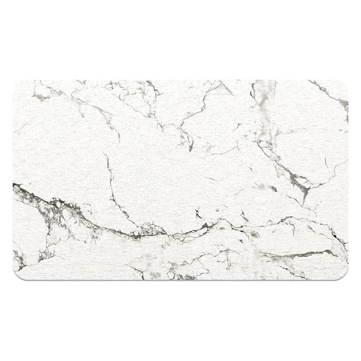 Marble Design Bath Mat Kalsten