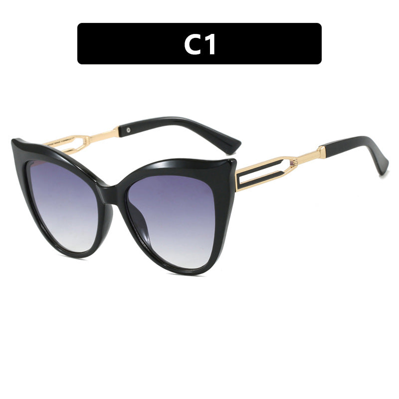 Ladies cat-eye glasses with elegant metal frame Kalsten