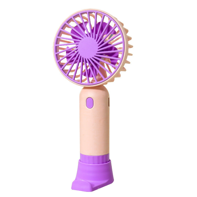 Women's Portable Mini Fan with Ergonomic Grip and USB Charging Function Kalsten