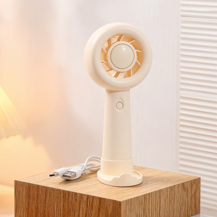 Ladies portable hand fan with gentle airflow and USB charging function Kalsten