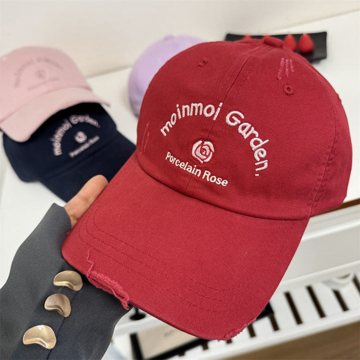 Women's Embroidered Casual Sun Protection Cap Kalsten