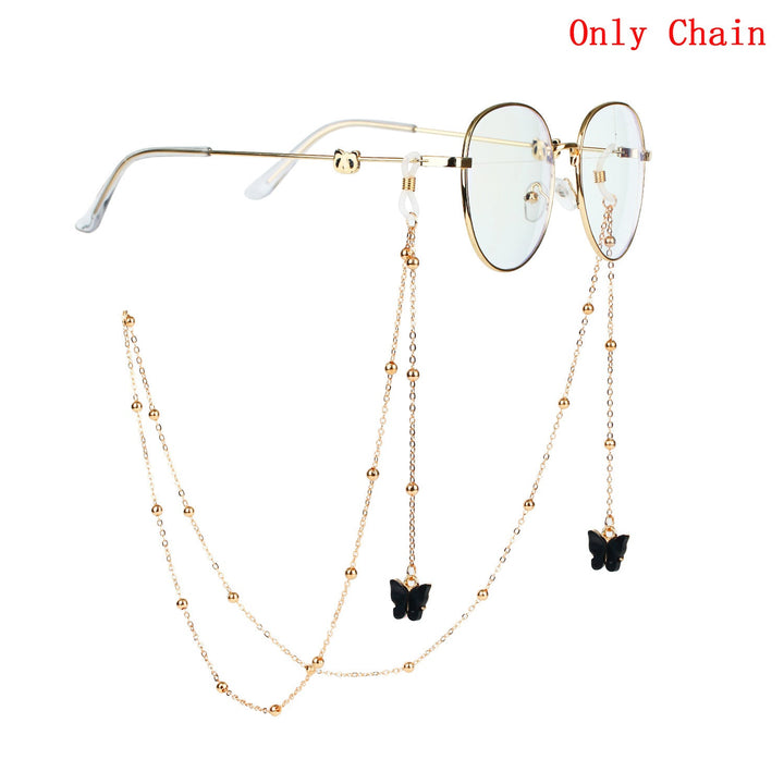 Glasses chain with butterfly pendants Kalsten