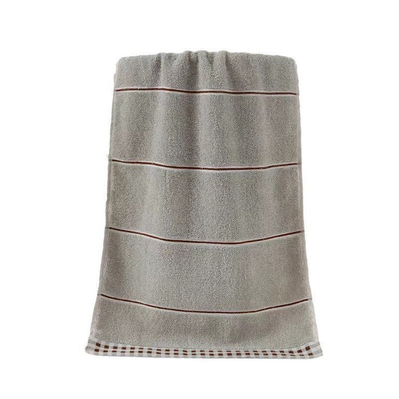 Terry Bath Towel with High-Quality Check Border Kalsten