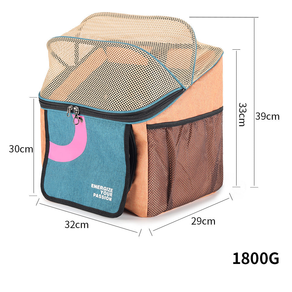 ventilated soft-sided pet carrier backpack with foldable mesh canopy Kalsten