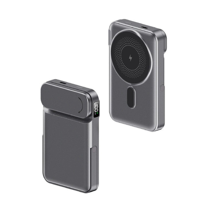 Portable power bank with integrated stand function and digital charging status display Kalsten