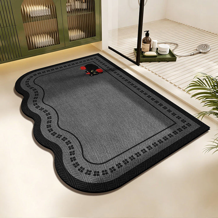 Scalloped Edge Area Rug