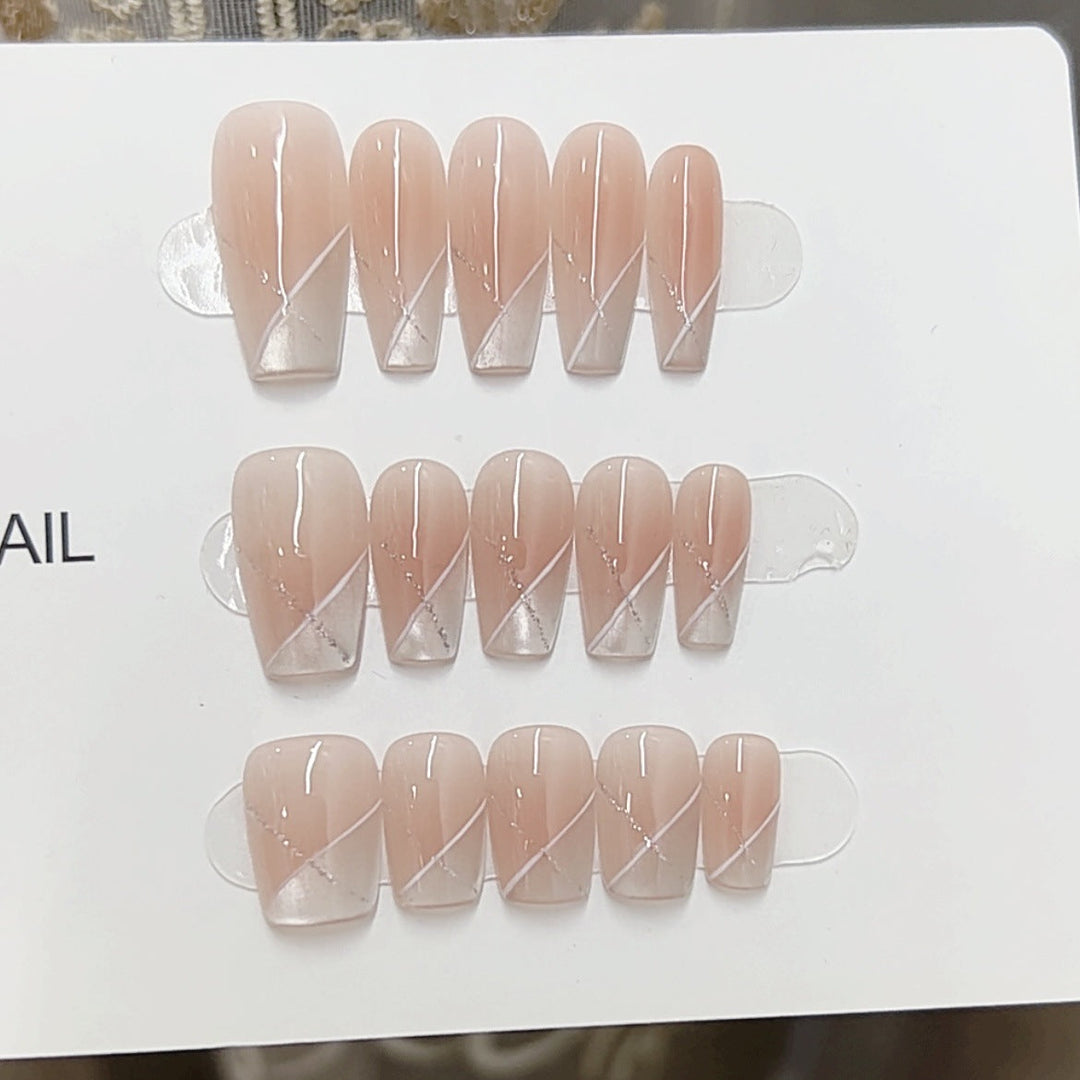 Artistic Marble-Effect Press-On Nails Kalsten