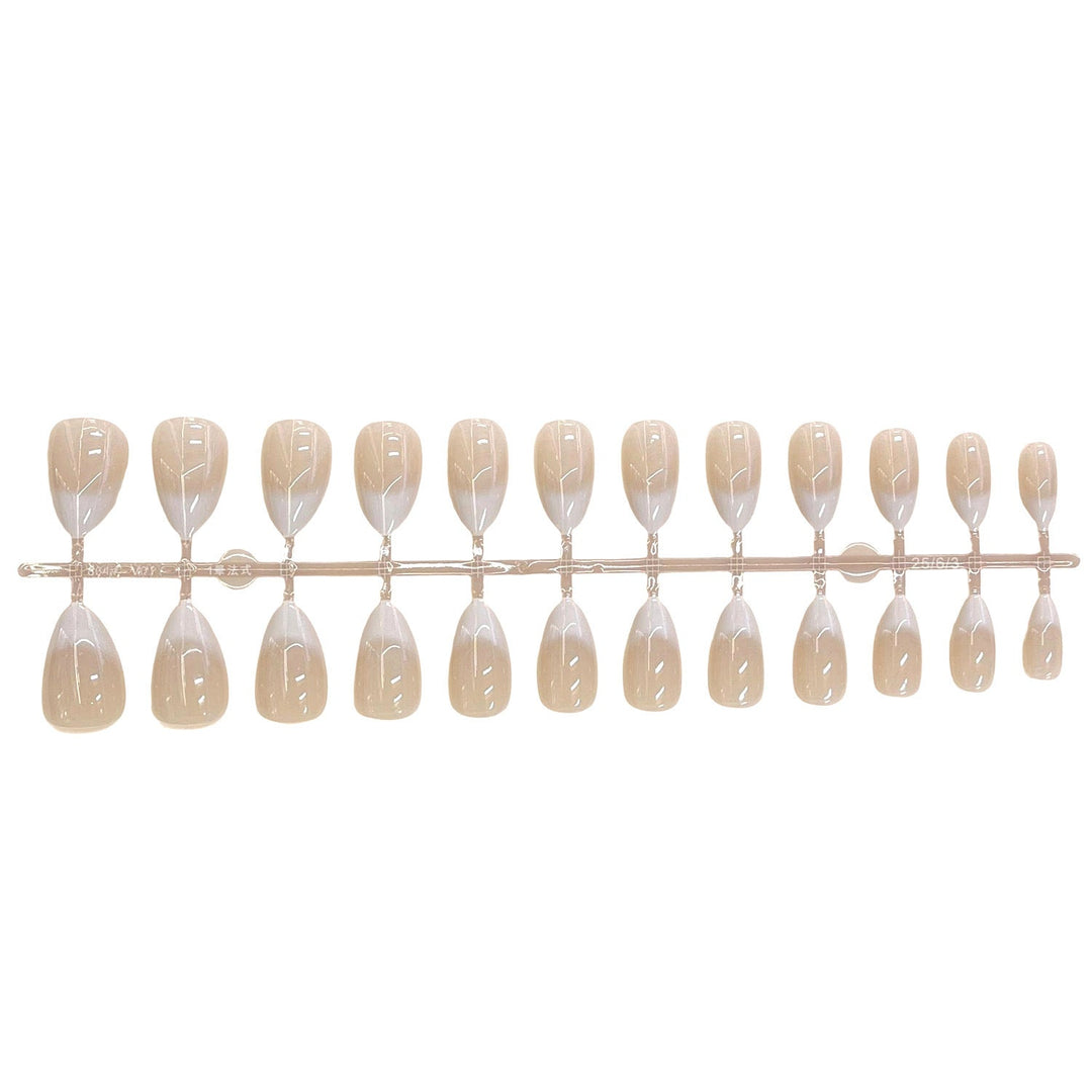 Natural French Tip Press-On Nail Set Kalsten