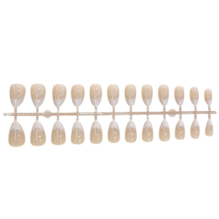 Natural French Tip Press-On Nail Set Kalsten