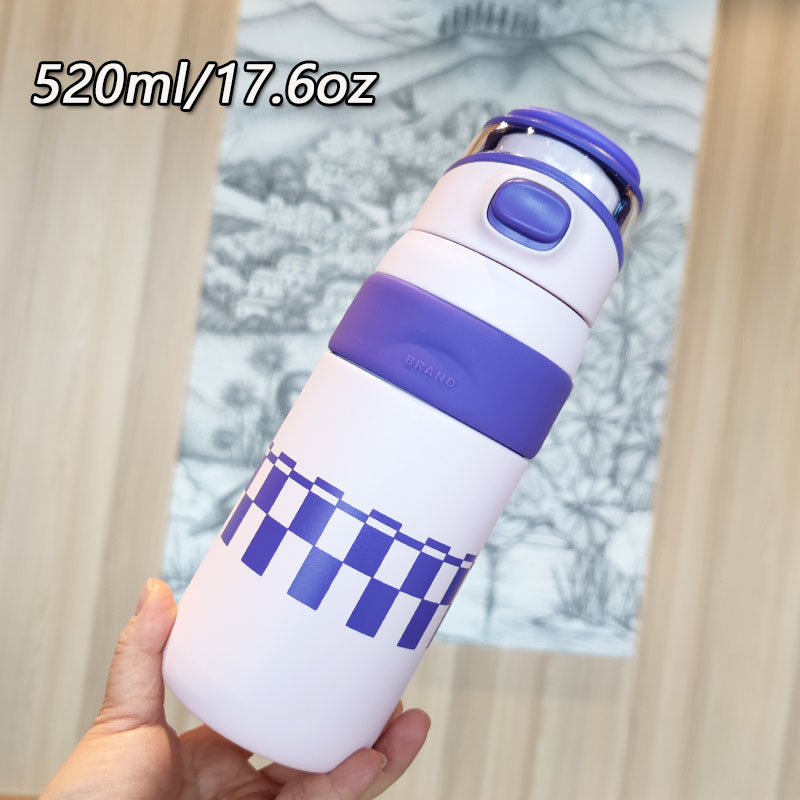 Women's BPA-free water bottle with innovative safety closure Kalsten
