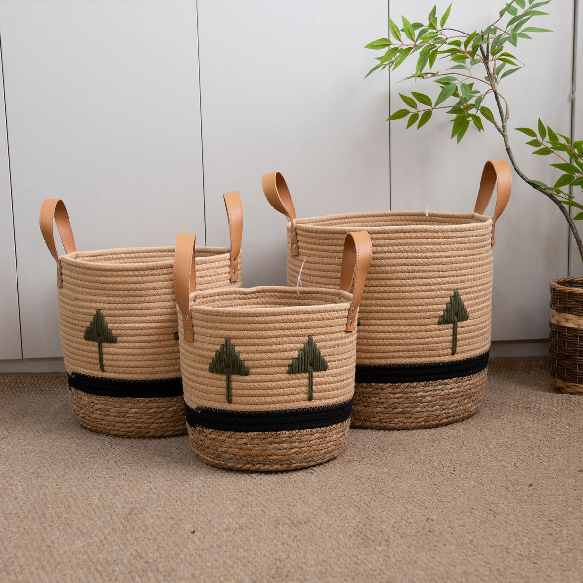 Decorative Eco-Friendly Woven Storage Basket Acalora