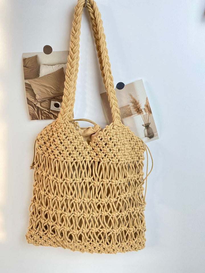 Hand-knotted shopping and beach bag Kalsten