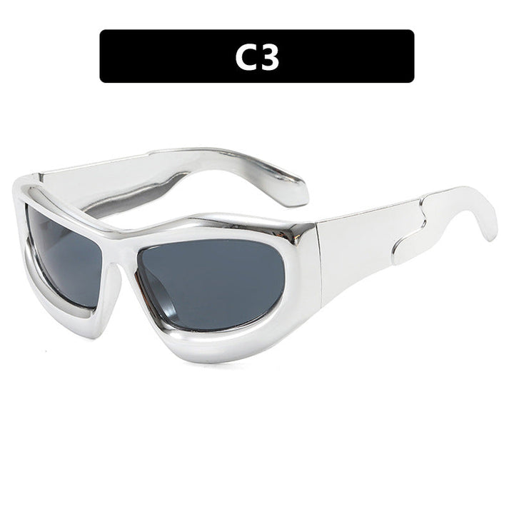 Women's sporty sunglasses with protective UV filter and thick frame Kalsten