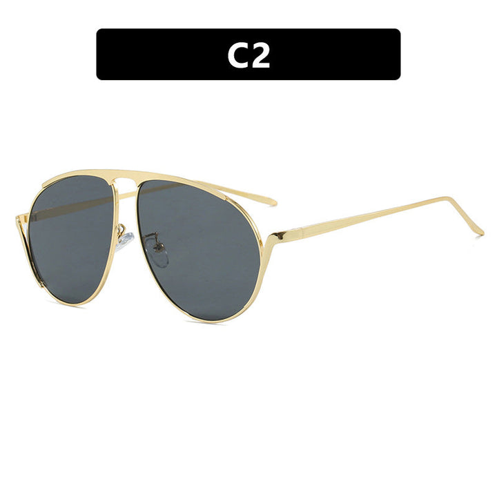 Ladies fashionable pilot sunglasses with polarized lenses and elegant metal frame Kalsten