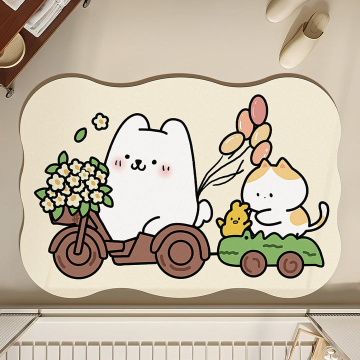 Playful Pet-Themed Indoor Area Rug
