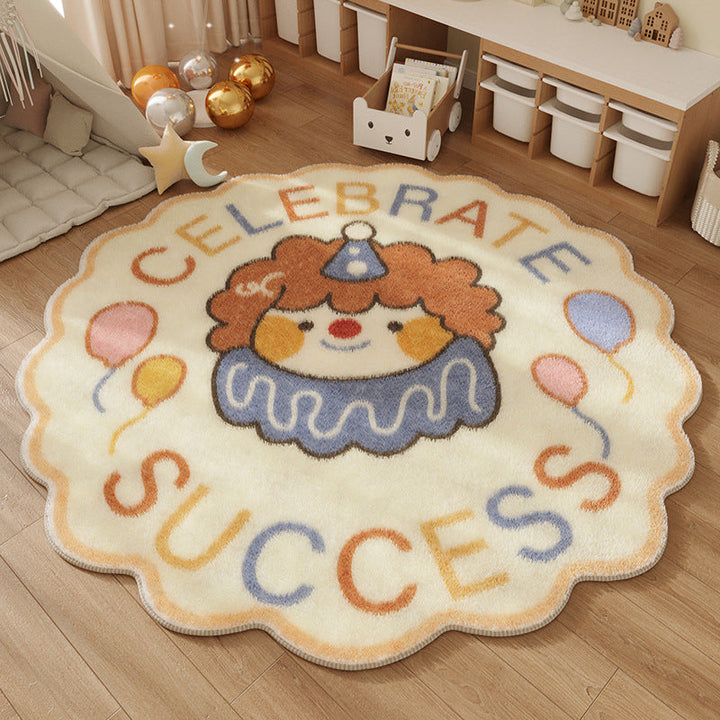 Playful Round Area Rug