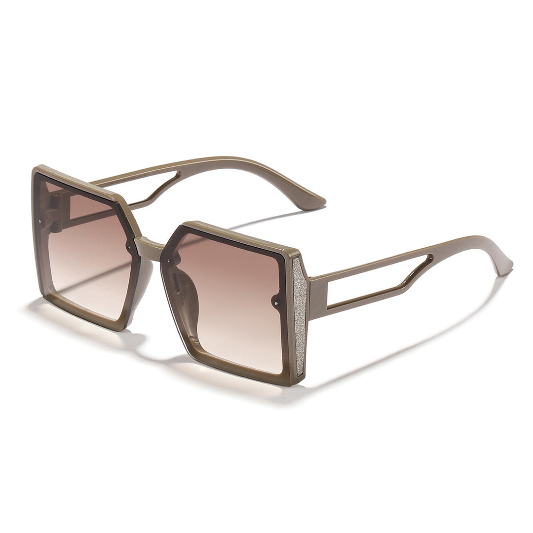 Women's sunglasses with unique square frame and sparkling accent Kalsten