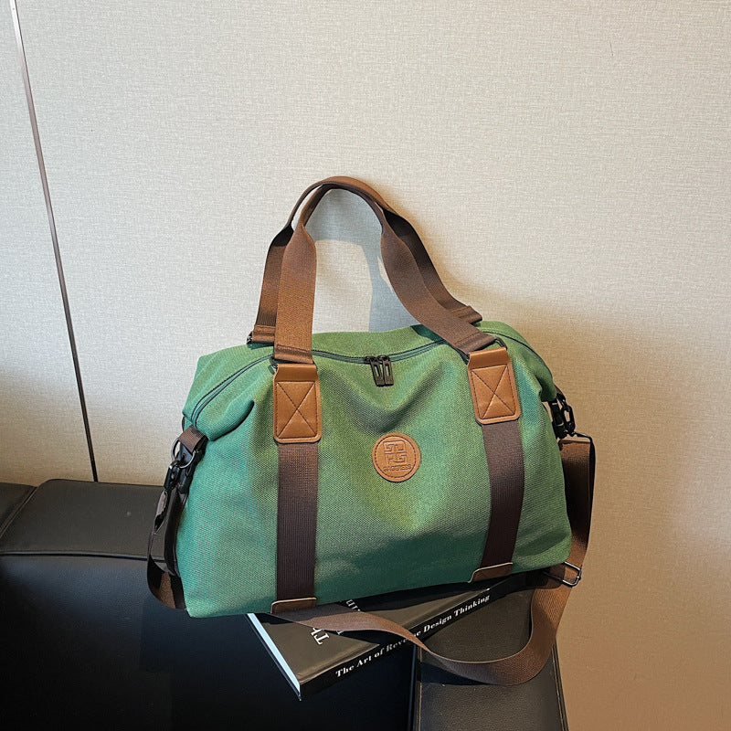 Sporty Duffel Bag With Multiple Compartments And Adjustable Shoulder Strap Kalsten