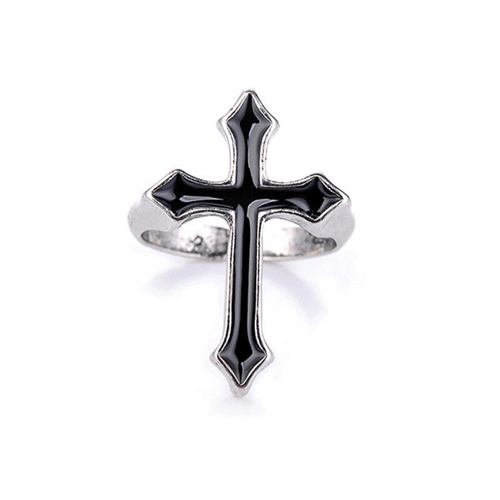 Stylish Cross Ring Made of Stainless Steel Kalsten