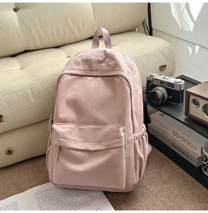 Casual Suede School Backpack Kalsten