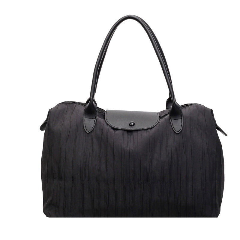 Premium Textured Leather Travel Tote
