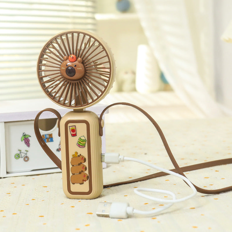 Women's Portable Mini Hand Fan with Cute Animal Design Kalsten