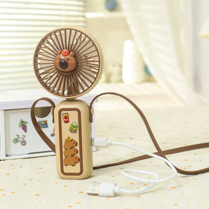 Women's Portable Mini Hand Fan with Cute Animal Design Kalsten
