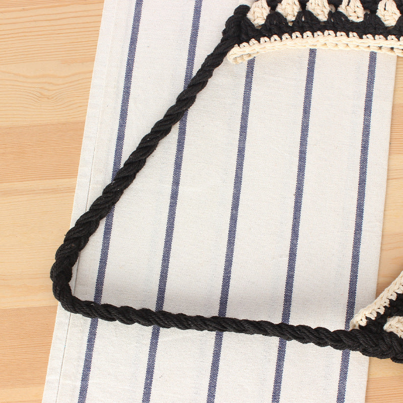 Handbag with artistic macrame design and durable inner bag Kalsten